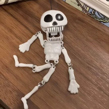 2 Pcs Skull Toy Kids Food Toys Skeleton with Movable Joints