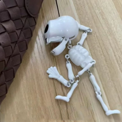 2 Pcs Skull Toy Kids Food Toys Skeleton with Movable Joints