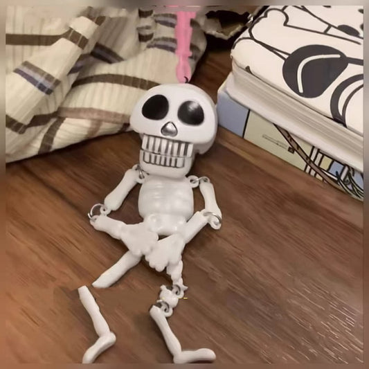 2 Pcs Skull Toy Kids Food Toys Skeleton with Movable Joints