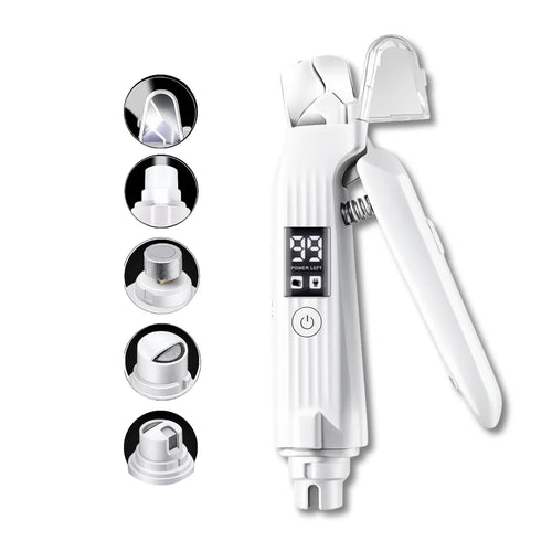 Pet Nail Clipper + Electric Grinder (2-in-1) with LED Light