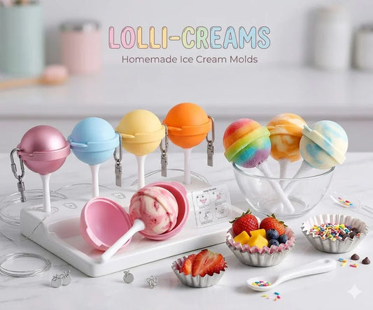 Silicone Lollipop Ice Cream Maker (5 pcs)