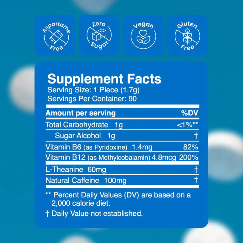 Energy Caffeine Gum/Mint