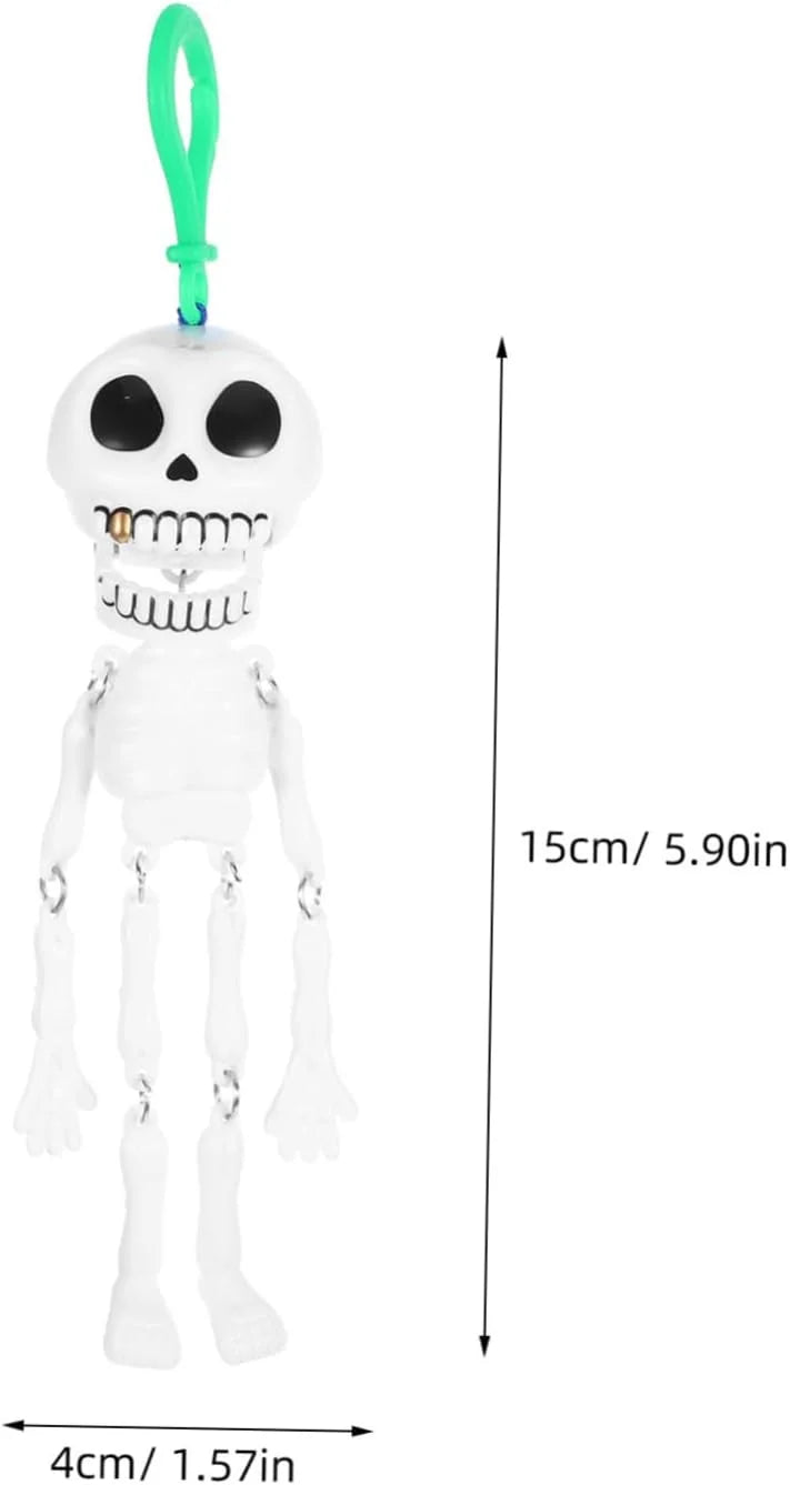 2 Pcs Skull Toy Kids Food Toys Skeleton with Movable Joints