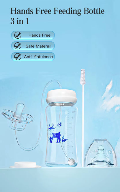 Hands-free baby bottle