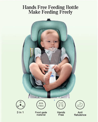 Hands-free baby bottle