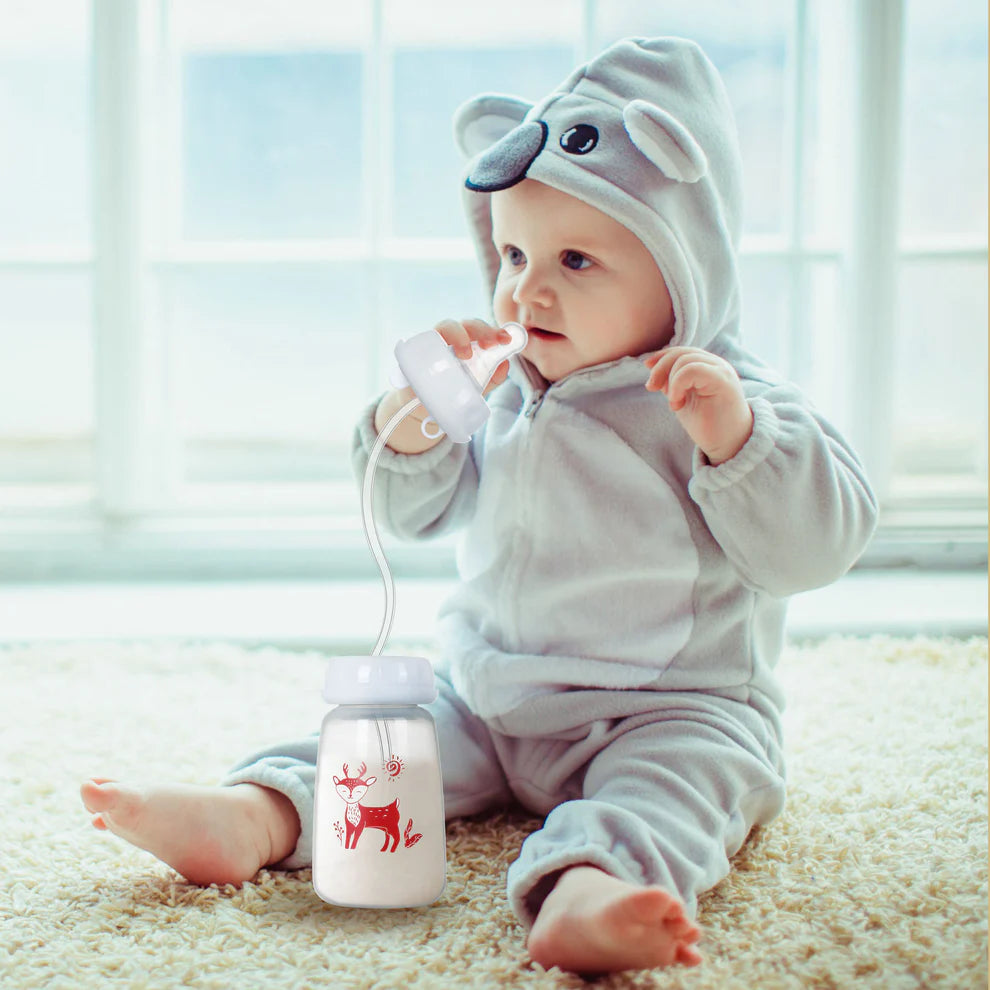 Hands-free baby bottle