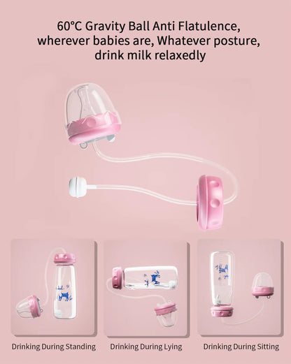 Hands-free baby bottle