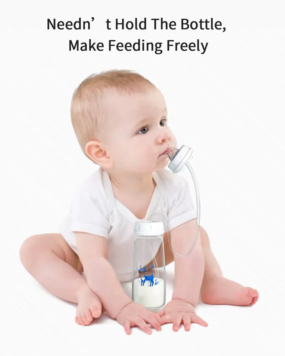 Hands-free baby bottle