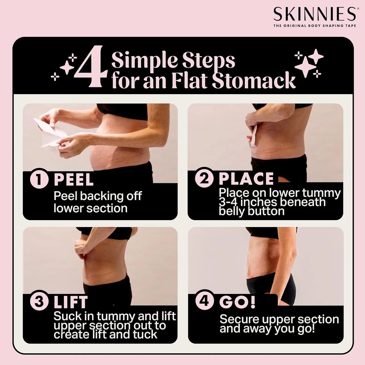 Instant Lifts Tummy Tuck Tape (Pack of 5)