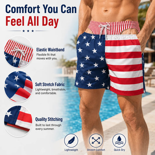 Patriot Prank Swim Trunks