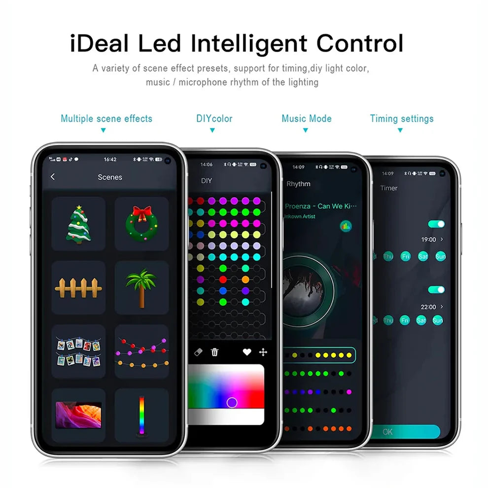 Smart RGB Led Christmas Lights (10 Meter)
