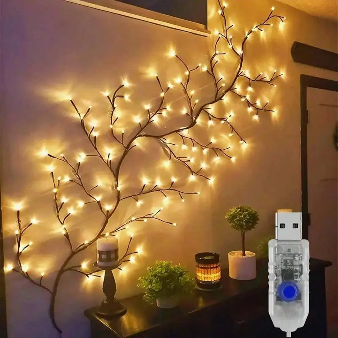 LED Willow Vine Light