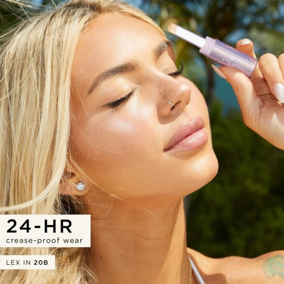 Shape tape concealer stick & brush