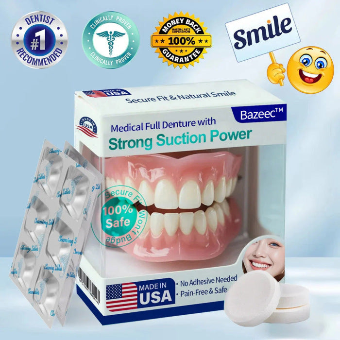 Bazeec® Medical Full Denture with Strong Suction