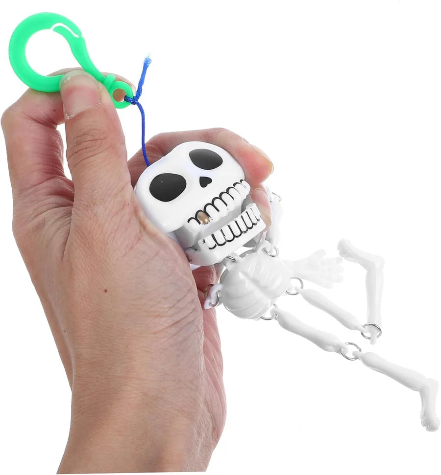 2 Pcs Skull Toy Kids Food Toys Skeleton with Movable Joints