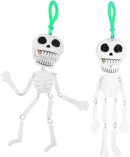 2 Pcs Skull Toy Kids Food Toys Skeleton with Movable Joints