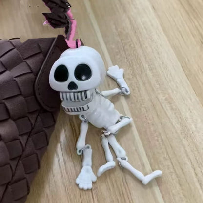 2 Pcs Skull Toy Kids Food Toys Skeleton with Movable Joints