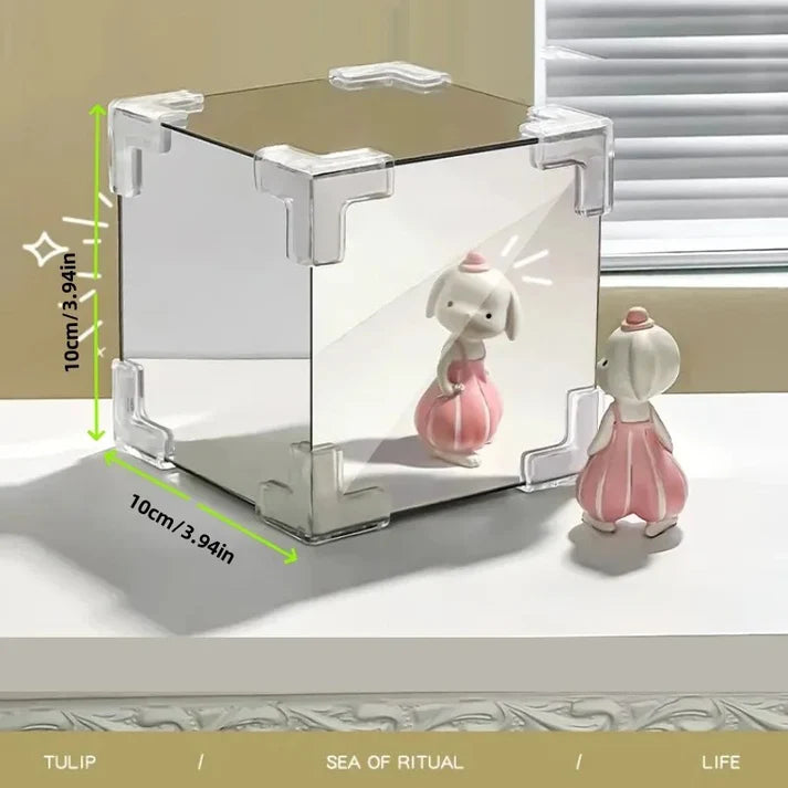 DIY Tulip Mirror Cube Lamp