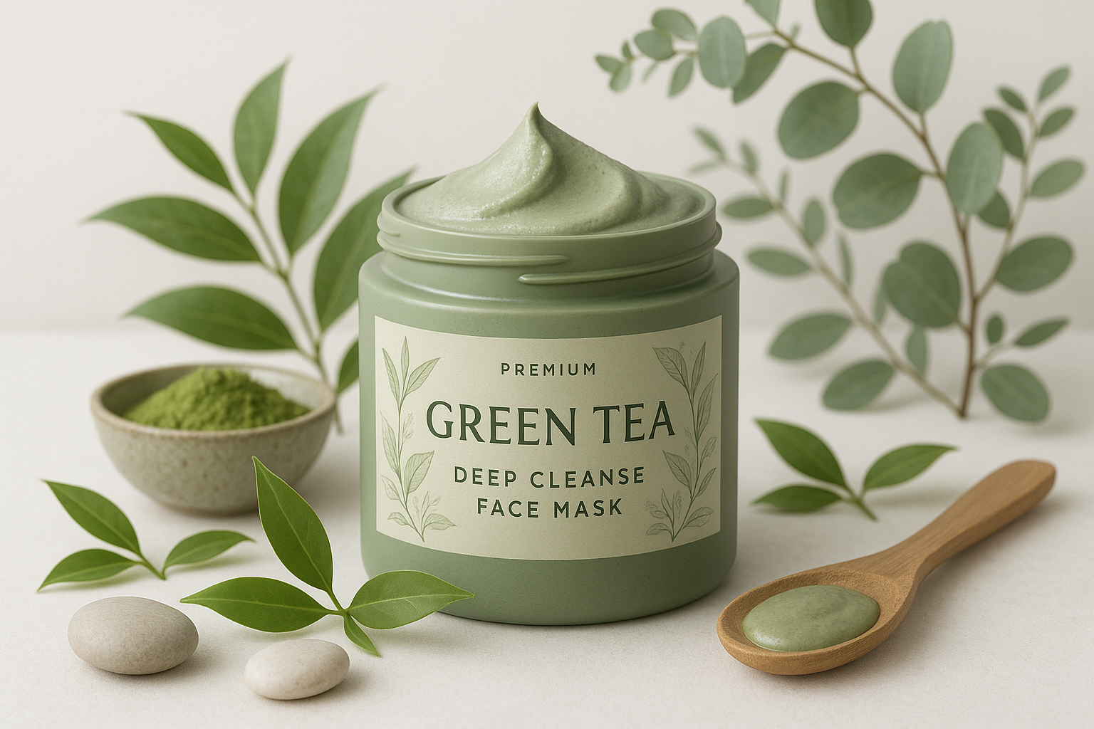 green tea deep cleanse face mask
