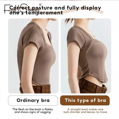 Seamless Cross-Back Support Bralette