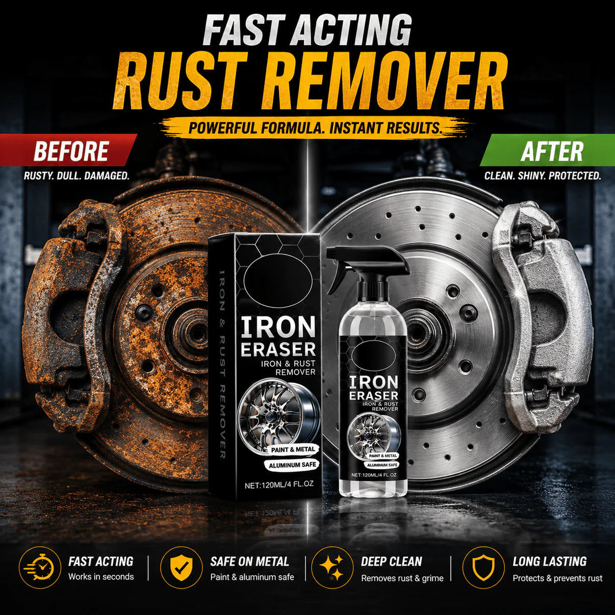 Car Rust Remover Spray Cleaner