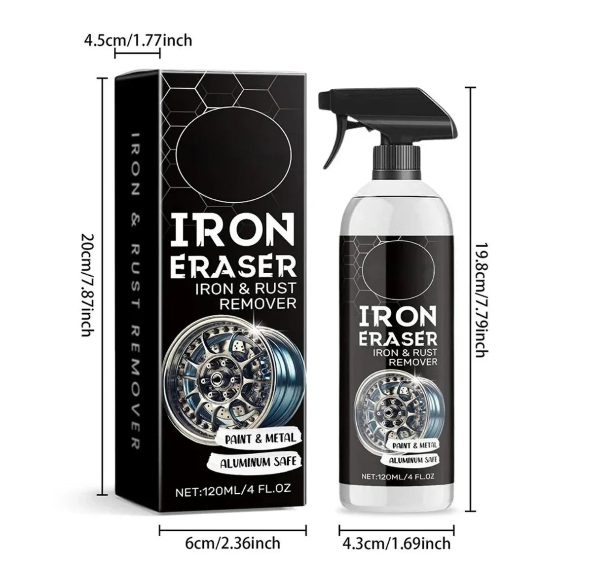 Car Rust Remover Spray Cleaner